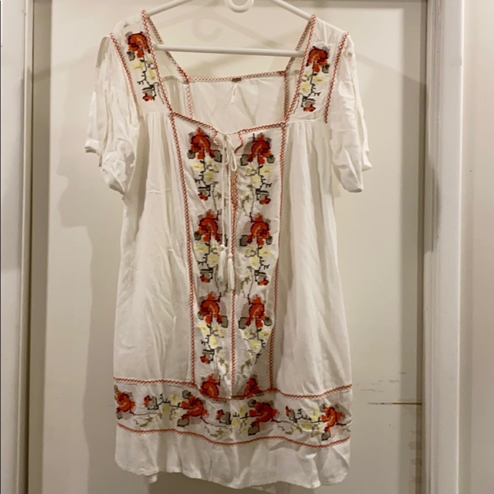 Free People Embroidered dress.